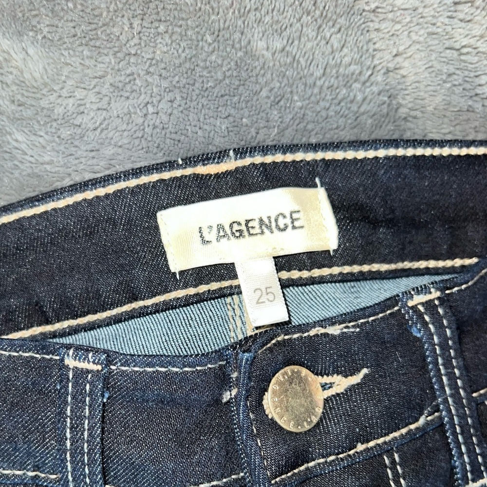 New L'agence Womens Jeans Blue Margot Skinny Dark Vintage Wash - Picture 4 of 5
